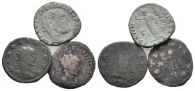 Lot of 3 Roman Imperial Æ coins, to be catalog. LOT SOLD AS IS, NO RETURN