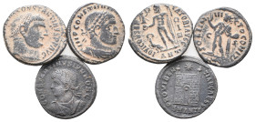 Lot of 3 Roman Imperial Æ coins, to be catalog. LOT SOLD AS IS, NO RETURN