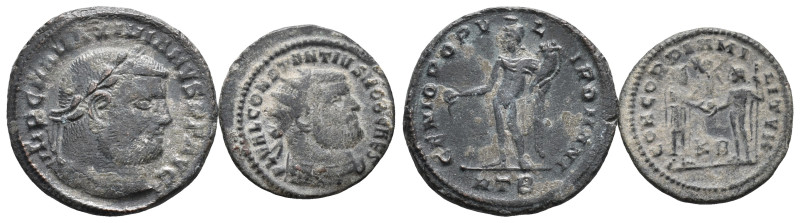 Lot of 2 Roman Imperial Æ coins, to be catalog. LOT SOLD AS IS, NO RETURN