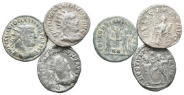 Lot of 3 Roman Imperial Antoninianii, to be catalog. LOT SOLD AS IS, NO RETURN