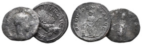 Lot of 2 Roman Imperial AR coins, to be catalog. LOT SOLD AS IS, NO RETURN