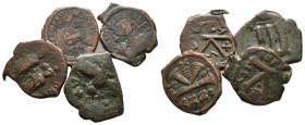 Lot of 4 Byzantine Æ coins, to be catalog. LOT SOLD AS IS, NO RETURN