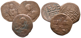 Lot of 3 Byzantine Æ coins, to be catalog. LOT SOLD AS IS, NO RETURN