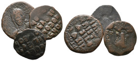 Lot of 3 Byzantine Æ coins, to be catalog. LOT SOLD AS IS, NO RETURN