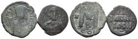 Lot of 2 Byzantine Æ coins, to be catalog. LOT SOLD AS IS, NO RETURN