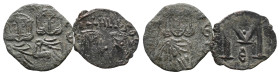 Lot of 2 Byzantine Æ coins, to be catalog. LOT SOLD AS IS, NO RETURN