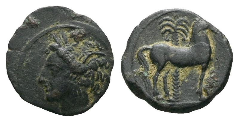 The Carthaginians in Sicily and North Africa, Carthage (?) Bronze circa 320, 16....