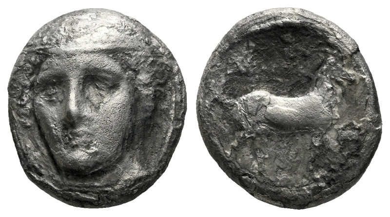 Thrace, Aenus Tetradrachm Early V century BC, AR 22.00 mm., 13.38 g.

Corroded...