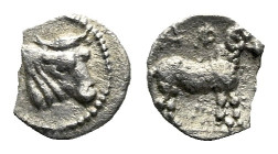 Thessaly, Pharkadon Hemiobol End V century - Ex Solidus sale 40, 34.