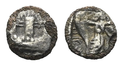 Phoenicia, Sidon 1/64 shekel circa 435-420, AR 7.00 mm., 0.52 g.

Good Fine