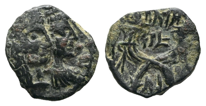 Kings of Nabathaea, Aretas IV, with Shaqilat, 9 BC - AD 40 Petra Bronze circa 9 ...