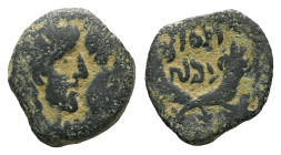 Kings of Nabathaea, Aretas IV, with Shaqilat, 9 BC - AD 40 Petra Bronze circa 9 BC - AD 40