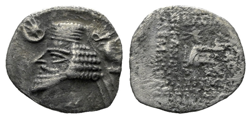 Parthia, Phraates IV, 38-2 Drachm circa 38-2, AR 20.00 mm., 3.21 g.

About VF...