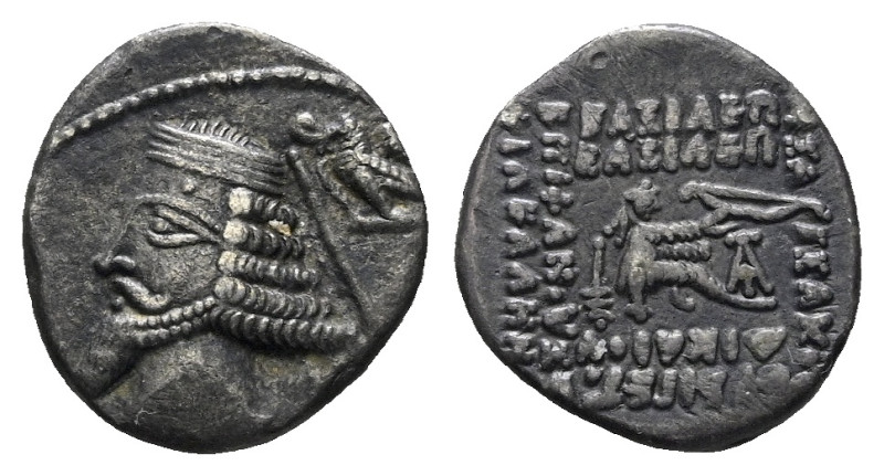 Parthia, Phraates IV, 38-2 Drachm circa 38-2, AR 17.00 mm., 3.76 g.

VF

Ex ...