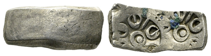 Bactria, Gandhara India Bent Bar circa 500-300, AR 24.00 mm., 11.30 g.

Good V...