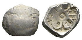 Bactria, Early northern trade coinage. Gandhara Taxila series India Scyphate Round Śatamānh