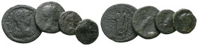 Thrace, Pseudo-autonomous issues Large lot of 4 Bronzes circa II century