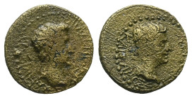 Kingdom of Thrace, Rhoemetalkes I and Augustus Bronze circa 27 BC - AD 14