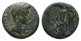 Ionia, Teos Octavian as Augustus, 27 BC – 14 AD Bronze circa 27 BC - AD 14