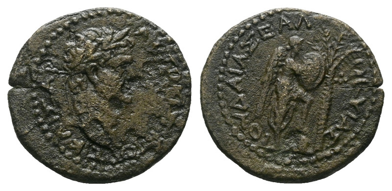 Judaea, Caesarea Marittima Titus, 79-81 Bronze circa 79-81, Æ 25.00 mm., 22.72 g...