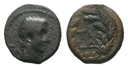 Egypt, Alexandria Octavian as Augustus, 27 BC – 14 AD Dichalkon circa 27 BC - 14 AD