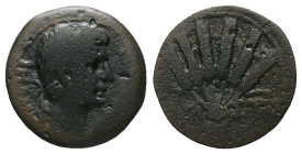 Egypt, Alexandria Octavian as Augustus, 27 BC – 14 AD Diobol circa 27 BC - AD 14
