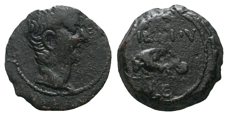 Egypt, Alexandria Tiberius, 14-37 Diobol circa 14-37, Æ 20.00 mm., 5.56 g.

Me...