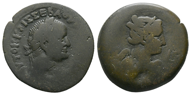 Egypt, Alexandria Vespasian, 69-79 Drachm circa 69-79, Æ 35.00 mm., 21.21 g.

...