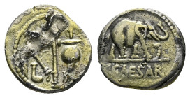 C. Iulius Caesar Plated denarius circa 49-48 - Ex Naville Numismatics sale 73, 391.