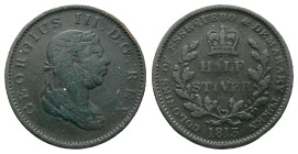 Essequibo and Demerary George III, 1760-1820 1/2 Stiver 1813