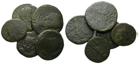 Large lot of 5 bronzes