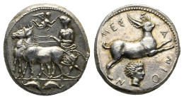 Replica to study. Tetradrachm of Messana XX century - Ex Priapus Numismatics sale 3, 883 (Sold but unpaid)