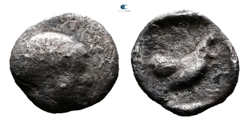 Lesbos. Methymna circa 500-460 BC. 
Hemiobol AR

7 mm, 0,21 g



Good Fin...