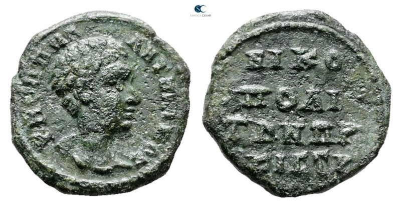 Moesia Inferior. Nikopolis ad Istrum. Diadumenian AD 218-218. 
Bronze Æ

16 m...