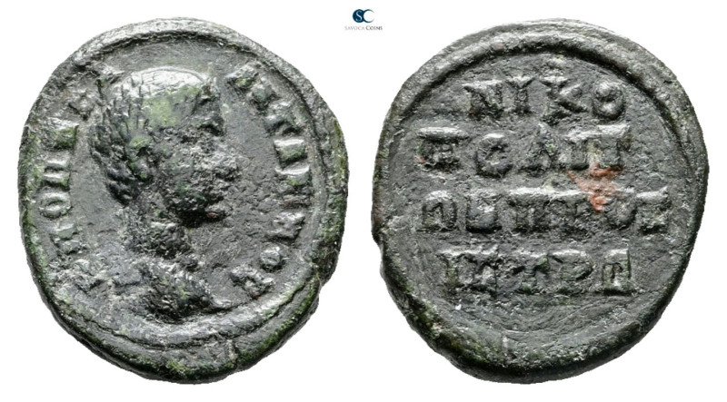 Moesia Inferior. Nikopolis ad Istrum. Elagabal AD 218-222. 
Bronze Æ

17 mm, ...
