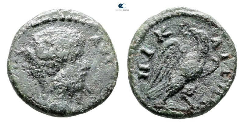 Bithynia. Nikaia. Caracalla AD 198-217. 
Bronze Æ

12 mm, 2,01 g



Very ...