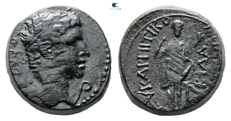 Phrygia. Eukarpeia. Tiberius AD 14-37. 
Bronze Æ

16 mm, 6,17 g



Very F...