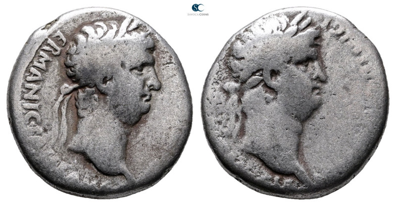 Seleucis and Pieria. Antioch. Nero with Divus Claudius AD 54-68. 
Tetradrachm A...