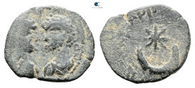 Mesopotamia. Carrhae. Caracalla and Geta AD 197-217. Bronze Æ
