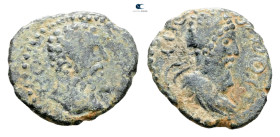 Mesopotamia. Edessa. Septimius Severus with Abgar VIII AD 193-211. Bronze Æ