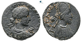 Mesopotamia. Edessa. Gordian III with Abgar X Phraates AD 238-244. Bronze Æ