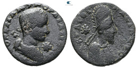Mesopotamia. Edessa. Gordian III with Abgar X Phraates AD 238-244. Bronze Æ