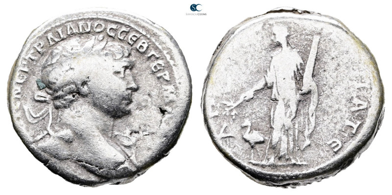 Arabia. Bostra. Trajan AD 98-117. 
Tridrachm AR

22 mm, 10,59 g



Good F...