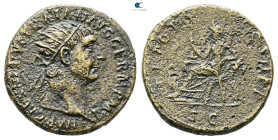 Trajan AD 98-117. Rome. Dupondius Æ