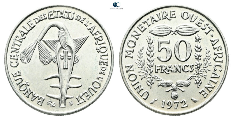 Western African State. AD 1972. 
50 Francs 1972

 mm, 5 g



Uncirculated