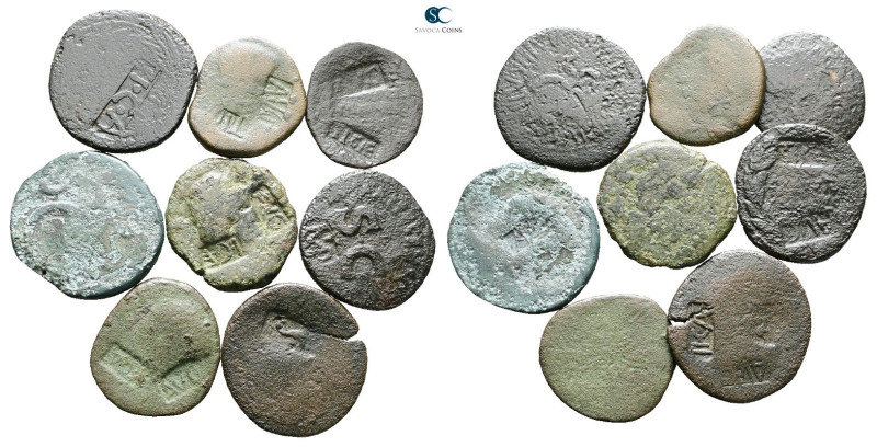 Lot of ca. 8 roman bronze coins / SOLD AS SEEN, NO RETURN!

Fine