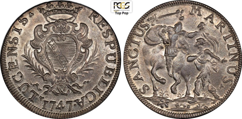Lucca, Repubblica (1369-1799), Scudo 1747, Dav-1373, Ag 43 mm, ca 27,5 g, qualit...