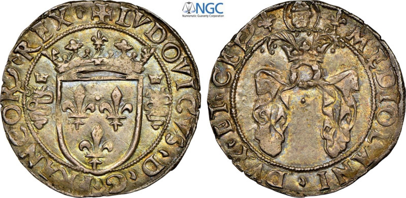 Milano, Ludovico XII d'Orleans (1500-1513) King of France, Grosso Regale da 3 So...
