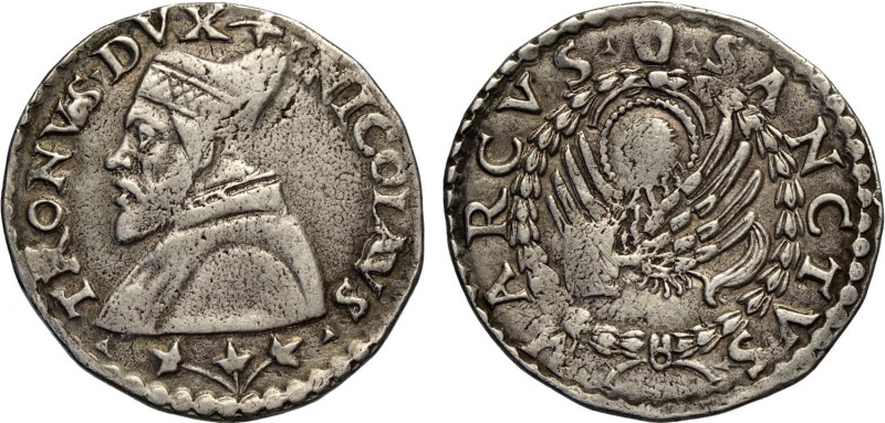 Venezia, Nicolò Tron (1471-1474), Lira, Rara Ag 28 mm, 6,39 g, MB-BB