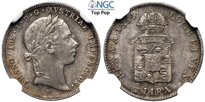 Venezia, Francesco Giuseppe I d'Asburgo Lorena (1848-1866), 1/2 Lira Austriaca 1...